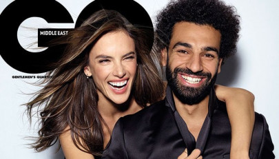 mo salah courts controversy by posing with a victoria secret model for gq middle east