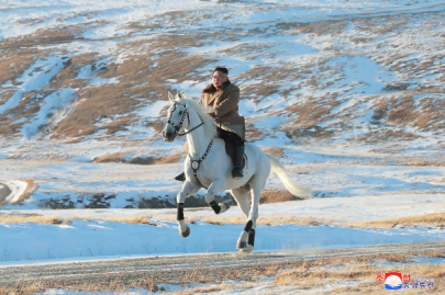 defiant message as north korea s kim rides white horse on sacred mountain defiant message as north korea s kim rides white horse on sacred mountain