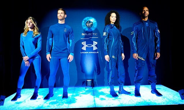 us sportswear manufacturer under armour designed the new space suits for virgin galactic 039 s upcoming commercial flights photo afp us sportswear manufacturer under armour designed the new space suits for virgin galactic 039 s upcoming commercial flights photo afp
