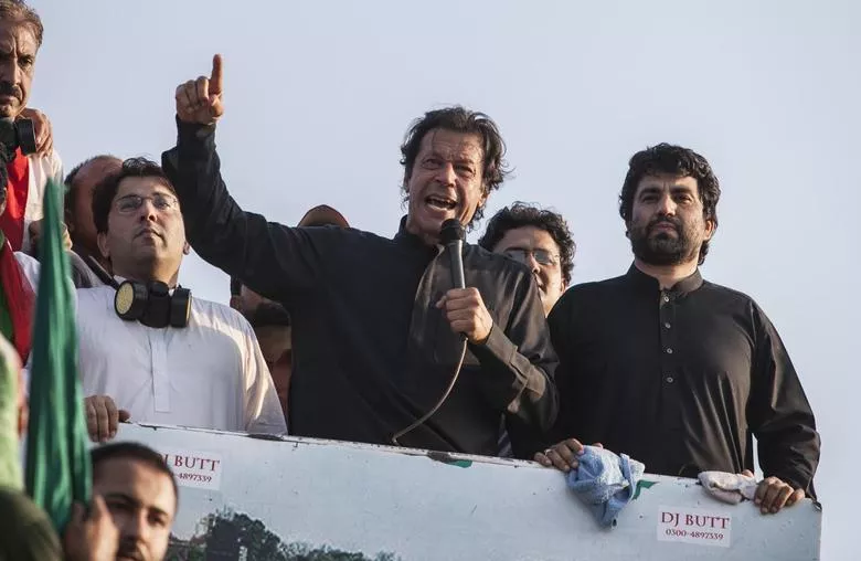 a reuters file photo of imran khan at the pti dharna in 2014 a reuters file photo of imran khan at the pti dharna in 2014
