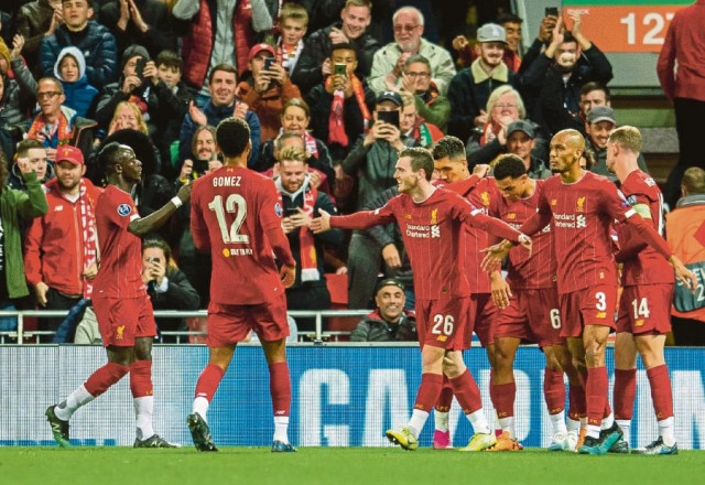 just eight games into the season 15 points separates klopp s side at the top of the table from united down in 12th photo afp just eight games into the season 15 points separates klopp s side at the top of the table from united down in 12th photo afp