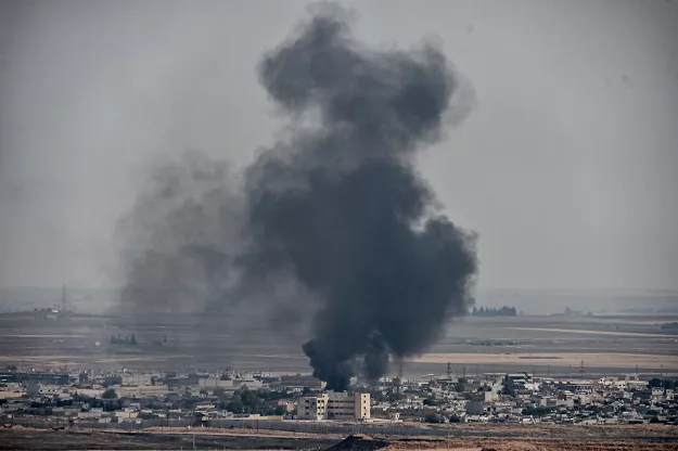 smoke rises from the syrian town of ras al ain in a picture taken from the turkish side of the border in ceylanpinar on october 11 2019 on the third day of turkey 039 s military operation against kurdish forces photo afp smoke rises from the syrian town of ras al ain in a picture taken from the turkish side of the border in ceylanpinar on october 11 2019 on the third day of turkey 039 s military operation against kurdish forces photo afp