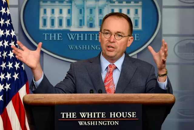 white house acting chief of staff mick mulvaney briefs reporters at the white house photo afp white house acting chief of staff mick mulvaney briefs reporters at the white house photo afp