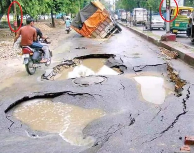 afp fact check photo shows damaged road in india not pakistan afp fact check photo shows damaged road in india not pakistan