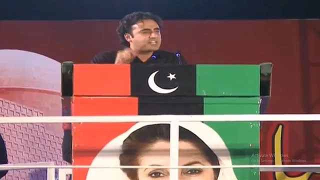 ppp chairman bilawal bhutto zardari addresses party rally in karachi on friday screen grab ppp chairman bilawal bhutto zardari addresses party rally in karachi on friday screen grab