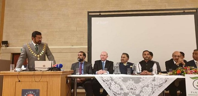 it is the responsibility of uk to come forward for human cause says masood khan at event in bristol photo express