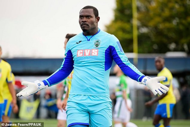 haringey manager tom loizou said defender coby rowe suffered racial abuse while cameroonian goalkeeper douglas pajetat was also spat at prompting him to take his players off the pitch photo courtesy ppauk haringey manager tom loizou said defender coby rowe suffered racial abuse while cameroonian goalkeeper douglas pajetat was also spat at prompting him to take his players off the pitch photo courtesy ppauk