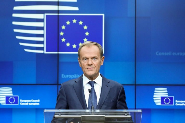 european council president donald tusk said he would begin consulting eu leaders 039 on how to react 039   a process one diplomat said could take a few days photo afp