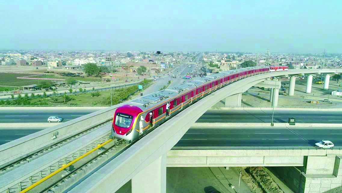 Lahore Orange Line Train Track designs