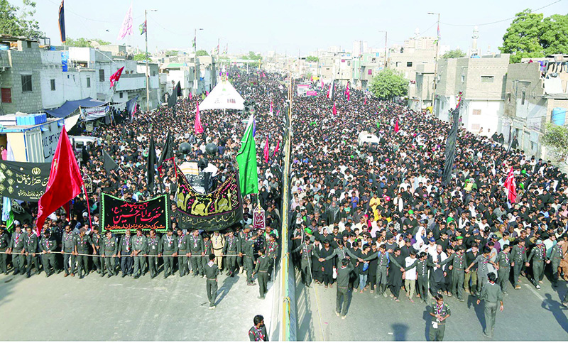 chehlum procession culminates peacefully in karachi