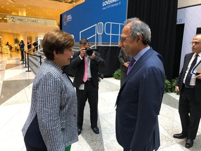 pm 039 s finance adviser dr abdul hafeez shaikh meets imf managing director krsitalina georgieva photo express pm 039 s finance adviser dr abdul hafeez shaikh meets imf managing director krsitalina georgieva photo express