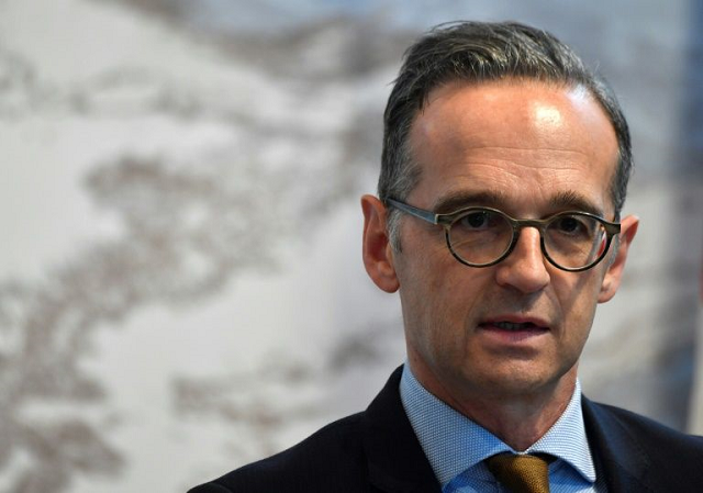 german foreign minister heiko maas pictured october 17 2019 said germany does not quot believe that an attack on kurdish units or kurdish militia is legitimate under international law quot photo afp