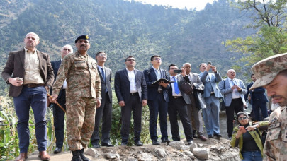 in pictures foreign diplomats visit areas damaged by indian firing along loc in pictures foreign diplomats visit areas damaged by indian firing along loc