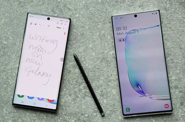 detail of a pen written note on a samsung galaxy note 10 phone at a launch event at a samsung experience store in london britain august 5 2019 photo reuters detail of a pen written note on a samsung galaxy note 10 phone at a launch event at a samsung experience store in london britain august 5 2019 photo reuters
