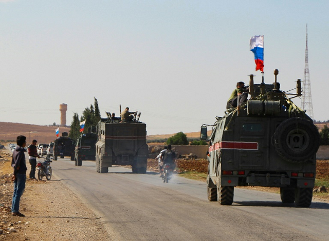 russian forces have started patrols along the syria turkey border filling the vacuum left by a us troop withdrawal that effectively handed back a third of the country to the moscow backed regime of president bashar al assad photo afp russian forces have started patrols along the syria turkey border filling the vacuum left by a us troop withdrawal that effectively handed back a third of the country to the moscow backed regime of president bashar al assad photo afp