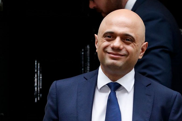 sajid javid leaves number 11 downing street in central london on oct 24 2019 photo afp