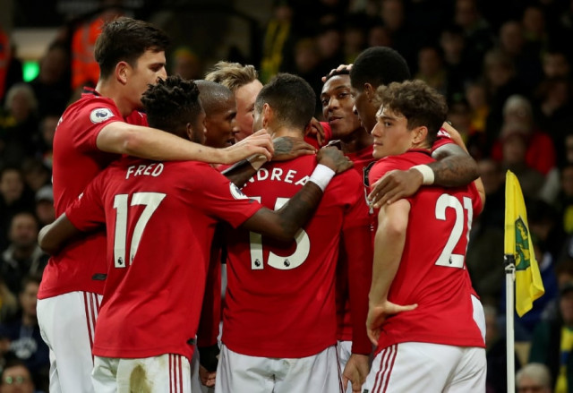 goals from scott mctominay marcus rashford and anthony martial capped a stunning performance at carrow road photo afp goals from scott mctominay marcus rashford and anthony martial capped a stunning performance at carrow road photo afp