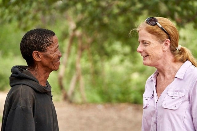 vanessa hayes speaks with headman kun kunta from an extended ju 039 hoansi family who provided genome data for a study identifying the ancestral homeland in southern africa of all living members of our species in namibia february 6 2019 photo reuters