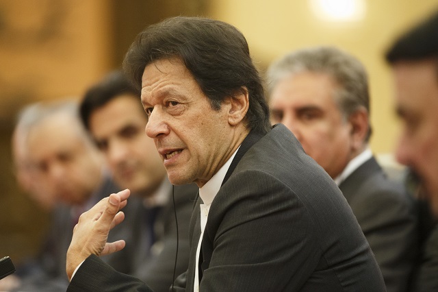 imran khan bars cabinet members from issuing political statements on nawaz sharif s health photo afp file