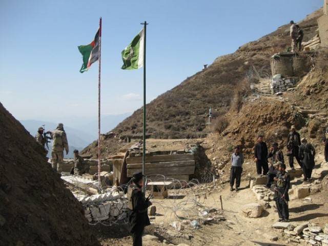 afghan border posts suffered substantial damage in retaliatory action from pakistani troops photo afp file