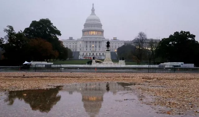 the us capitol building is seen reflected in a puddle at sunrise on the day of the u s midterm election as voters go to the polls across the country to elect 33 u s senators and all 435 members of the us house of representatives in washington u s november 6 2018 photo reuters the us capitol building is seen reflected in a puddle at sunrise on the day of the u s midterm election as voters go to the polls across the country to elect 33 u s senators and all 435 members of the us house of representatives in washington u s november 6 2018 photo reuters