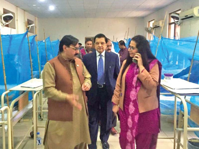 punjab health services director general dr haroon visits bbh dengue ward photo express punjab health services director general dr haroon visits bbh dengue ward photo express