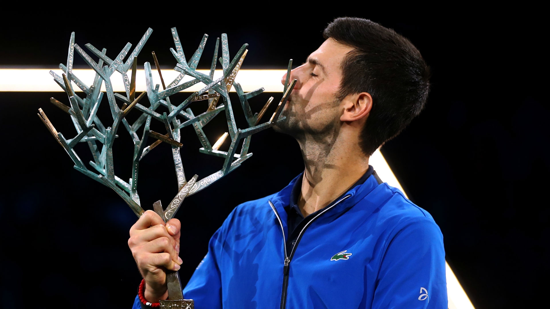 serbian sealed his fifth paris masters title but will be usurped by injured rafael nadal at the top of the rankings photo afp