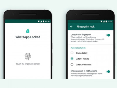 whatsapp rolls out fingerprint lock feature for android users