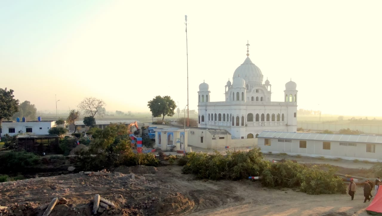 the construction site of the gurdwara darbar sahib in kartarpur pakistan september 16 2019 photo foreign office