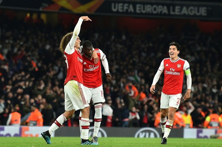 gunners have won just twice in nine premier league outings but are chasing a fourth straight victory in group f photo afp