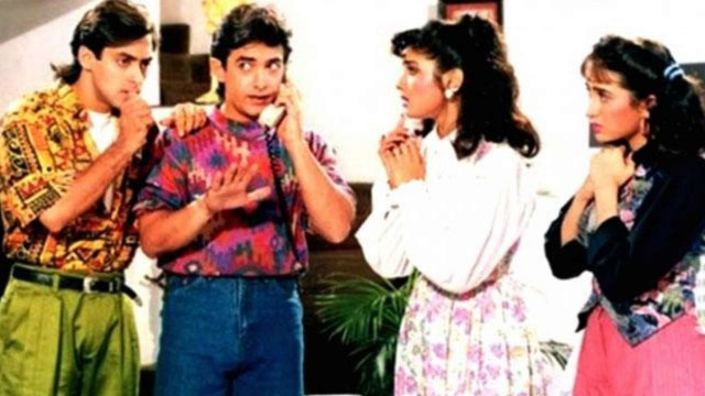 aamir salman or raveena karisma no one was friends on andaz apna apna sets aamir salman or raveena karisma no one was friends on andaz apna apna sets