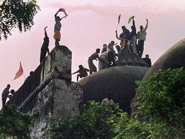 babri masjid being demolished photo file babri masjid being demolished photo file