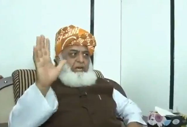 jui f chief maulana fazlur rehman screen grab jui f chief maulana fazlur rehman screen grab