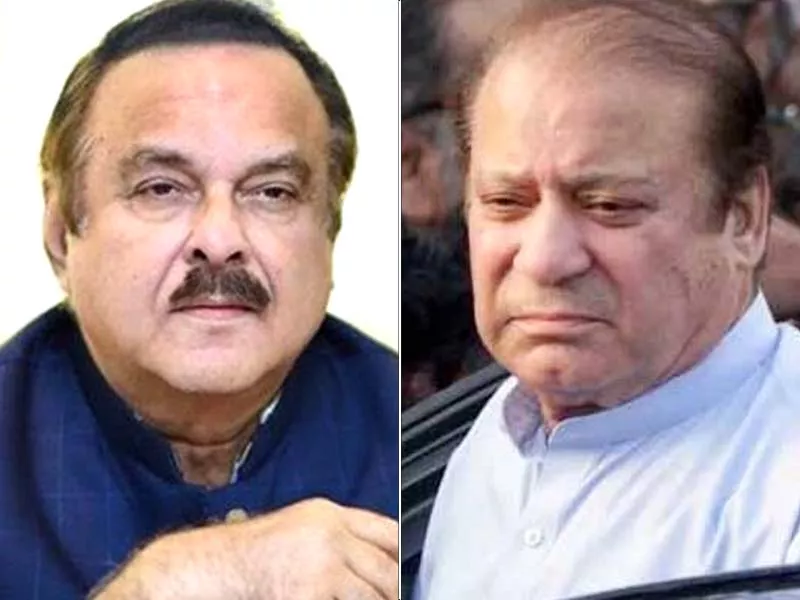 naeemul haq left and nawaz sharif photo file