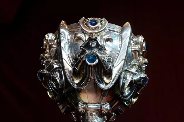 a view of the trophy for the league of legends world championship finals in paris france november 8 2019 photo reuters a view of the trophy for the league of legends world championship finals in paris france november 8 2019 photo reuters