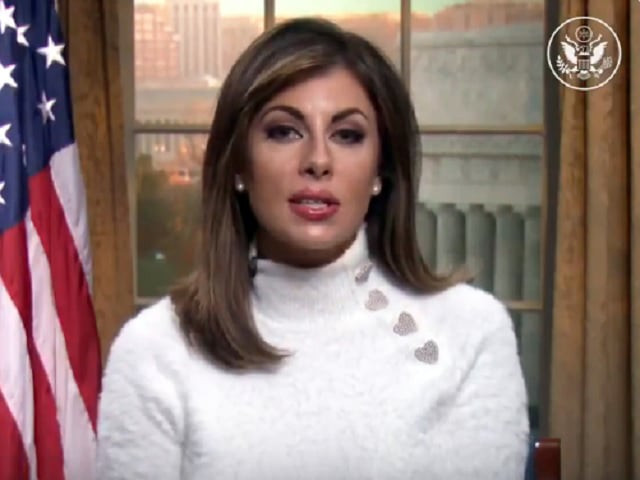 morgan ortagus says the newly opened corridor is a step towards promoting greater religious freedom screengrab morgan ortagus says the newly opened corridor is a step towards promoting greater religious freedom screengrab