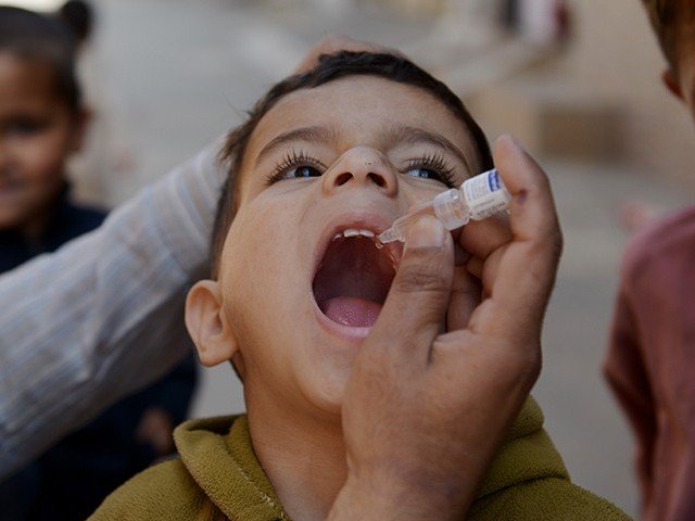 resistance against polio goes down to zero