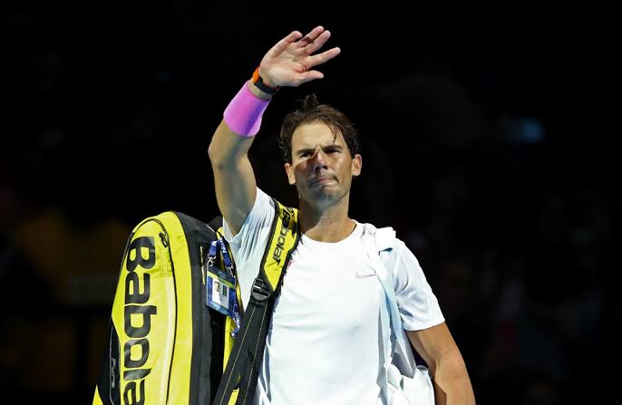 the spanish top seed came into the tournament under an injury cloud and went down 6 2 6 4 photo afp