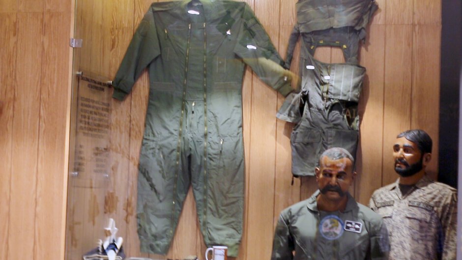 paf museum puts abhinandan s likeness remains of his jet on display
