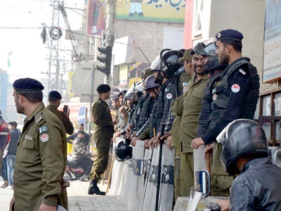 police take measures as fazl announces plan b