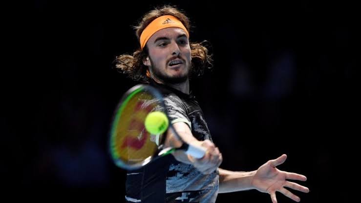 greek player beats defending champion zverev 6 3 6 2 in group match photo afp