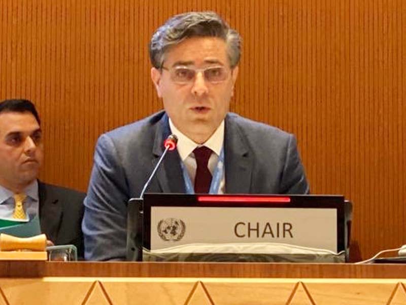 pakistan s envoy elected to head un convention on conventional weapons