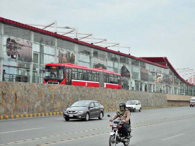 a metro bus approaches its terminal after the service resumed in the twin cities on thursday photo app