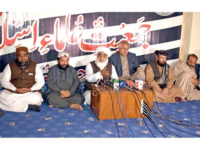jui f leader maulana abdul wasay addresses a press conference in quetta photo express jui f leader maulana abdul wasay addresses a press conference in quetta photo express