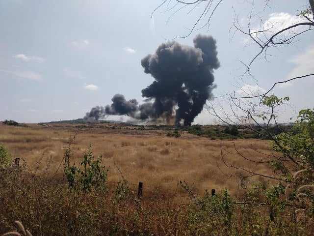 mig 29k crash site photo hindustan times