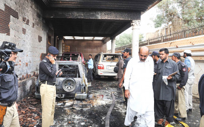 three killed in blast at minister s residence three killed in blast at minister s residence