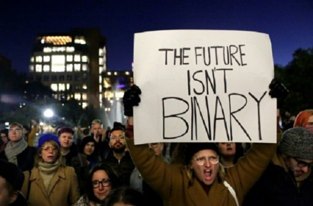 eople gather at a rally for lgbtq rights at washington square park in new york in october 2018 photo afp eople gather at a rally for lgbtq rights at washington square park in new york in october 2018 photo afp
