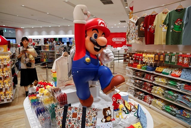 nintendo 039 s game character super mario is displayed at nintendo tokyo the first ever nintendo official store in japan at at shibuya parco department store and shopping mall complex during a press preview in tokyo japan november 19 2019 photo reuters nintendo 039 s game character super mario is displayed at nintendo tokyo the first ever nintendo official store in japan at at shibuya parco department store and shopping mall complex during a press preview in tokyo japan november 19 2019 photo reuters