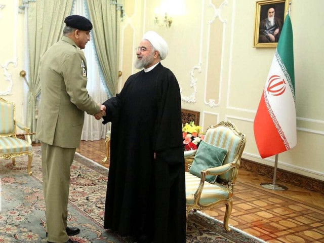 rouhani meets coas in tehran appreciates successes of pakistan army against terrorism photo ispr