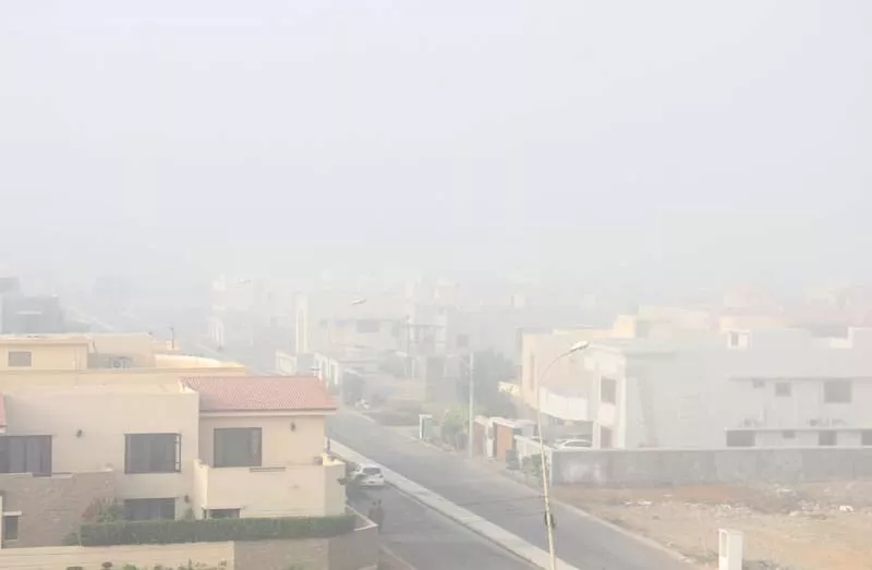 representational image of light smog witnessed in different parts of karachi photo express file representational image of light smog witnessed in different parts of karachi photo express file